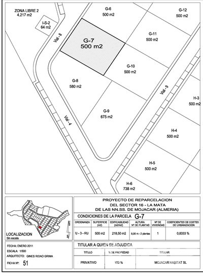 VIP7683: Terrain à vendre en Mojacar Playa, Almería